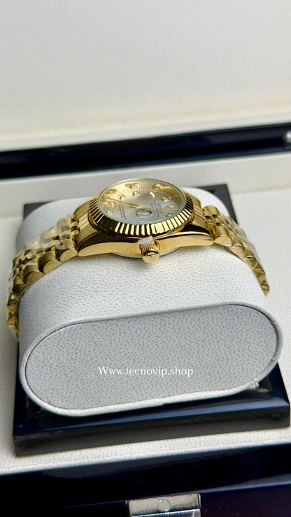 ROLEX PRESIDENCIAL GOLD AND WHITE  (MUJER)