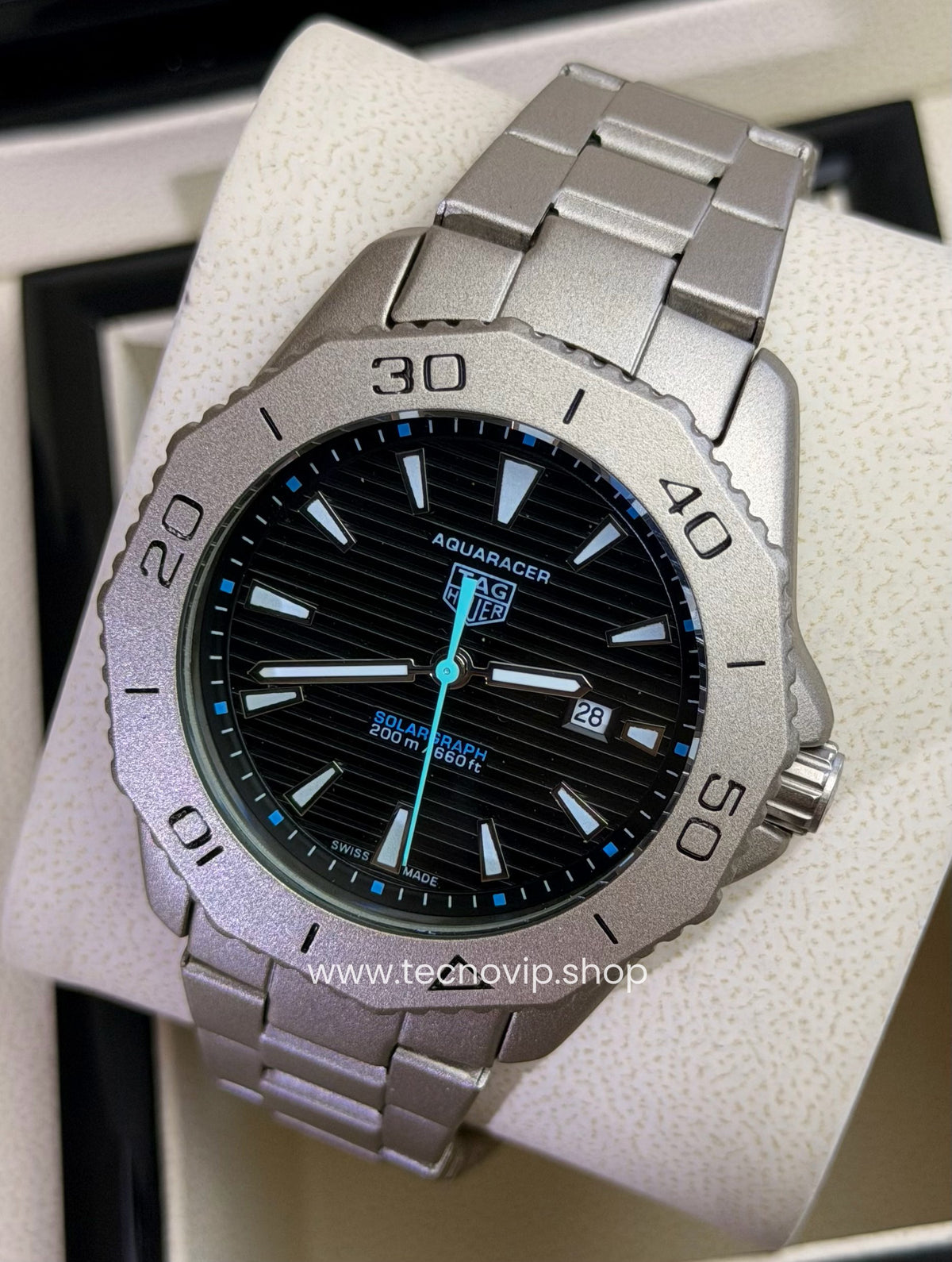 TAG Heuer Aquaracer Professional 200 Solargraph Titanium Black sky Semiautomático