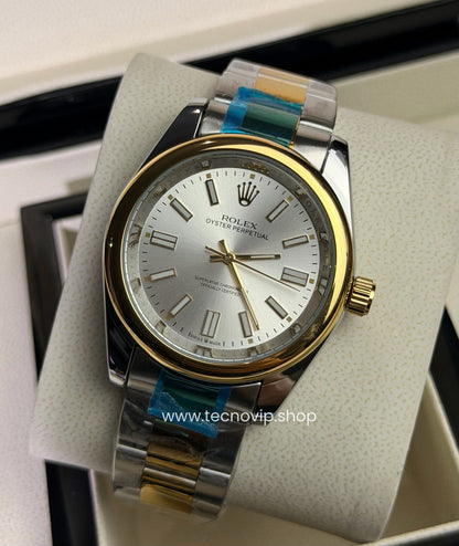 ROLEX OYTERPERPETUAL WHITE COMBINED SEMIAUTOMÁTICO
