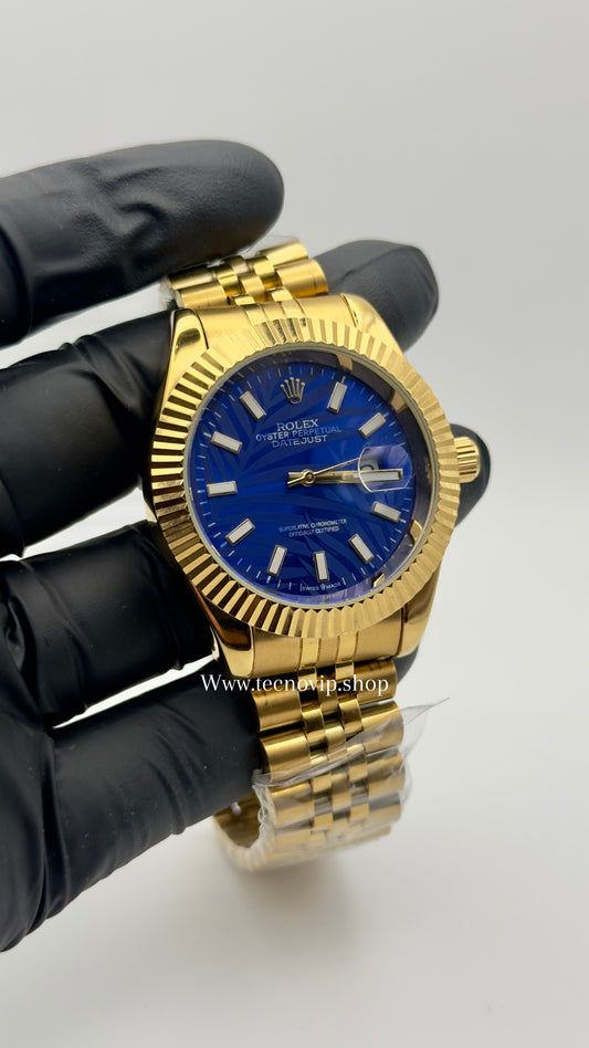 ROLEX PRESIDENCIAL GOLD AND BLUE PALMERA