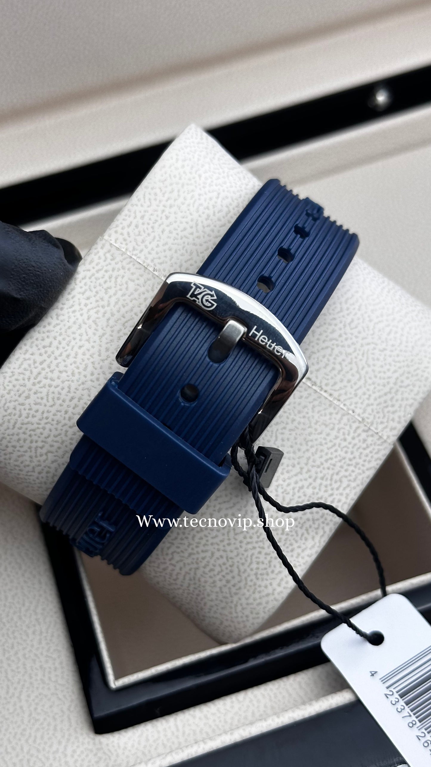 TAG CARRERA BLUE SILICONA