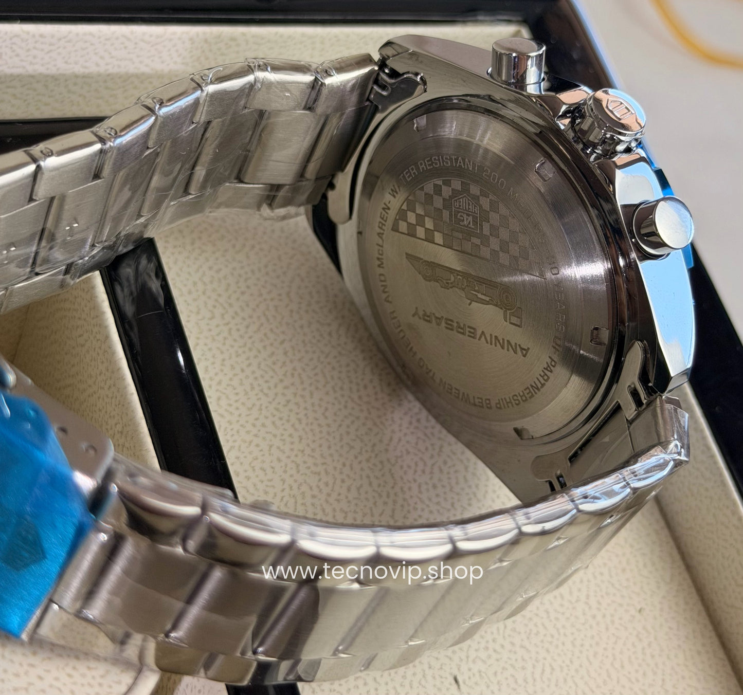TAG Heuer Formula 1 Chronograph Indy 500 Silver and Blue