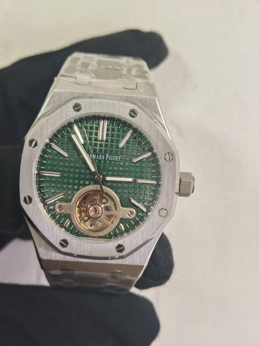 AUDHERMARS PIGUET SILVER AND GREEN AAA+