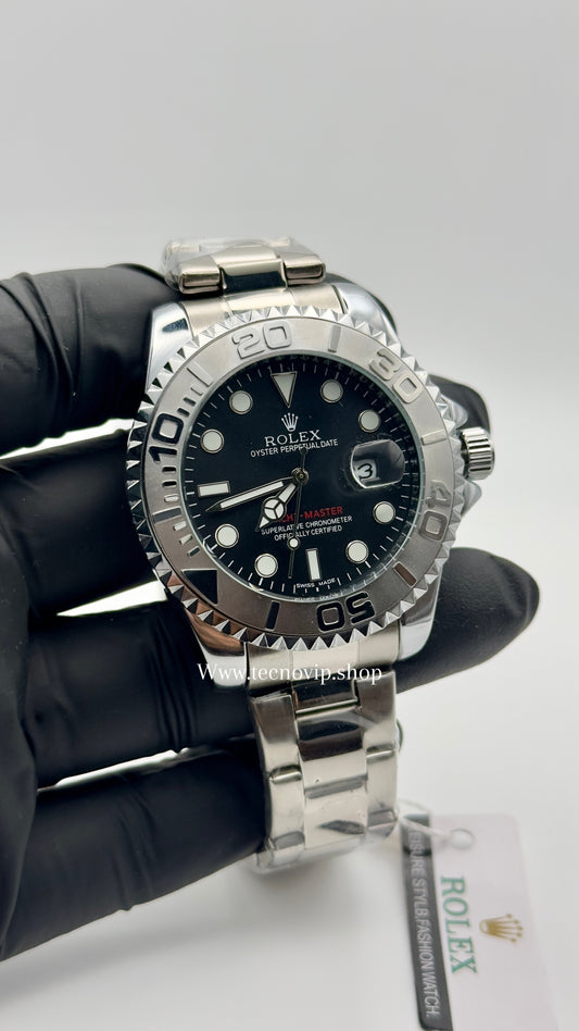 ROLEX YACH-MASTER SILVER AND BLACK SEMIAUTOMÁTICO