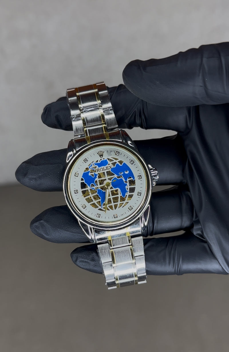 ROLEX SKELETON PLATA (AUTOMATICO) OF