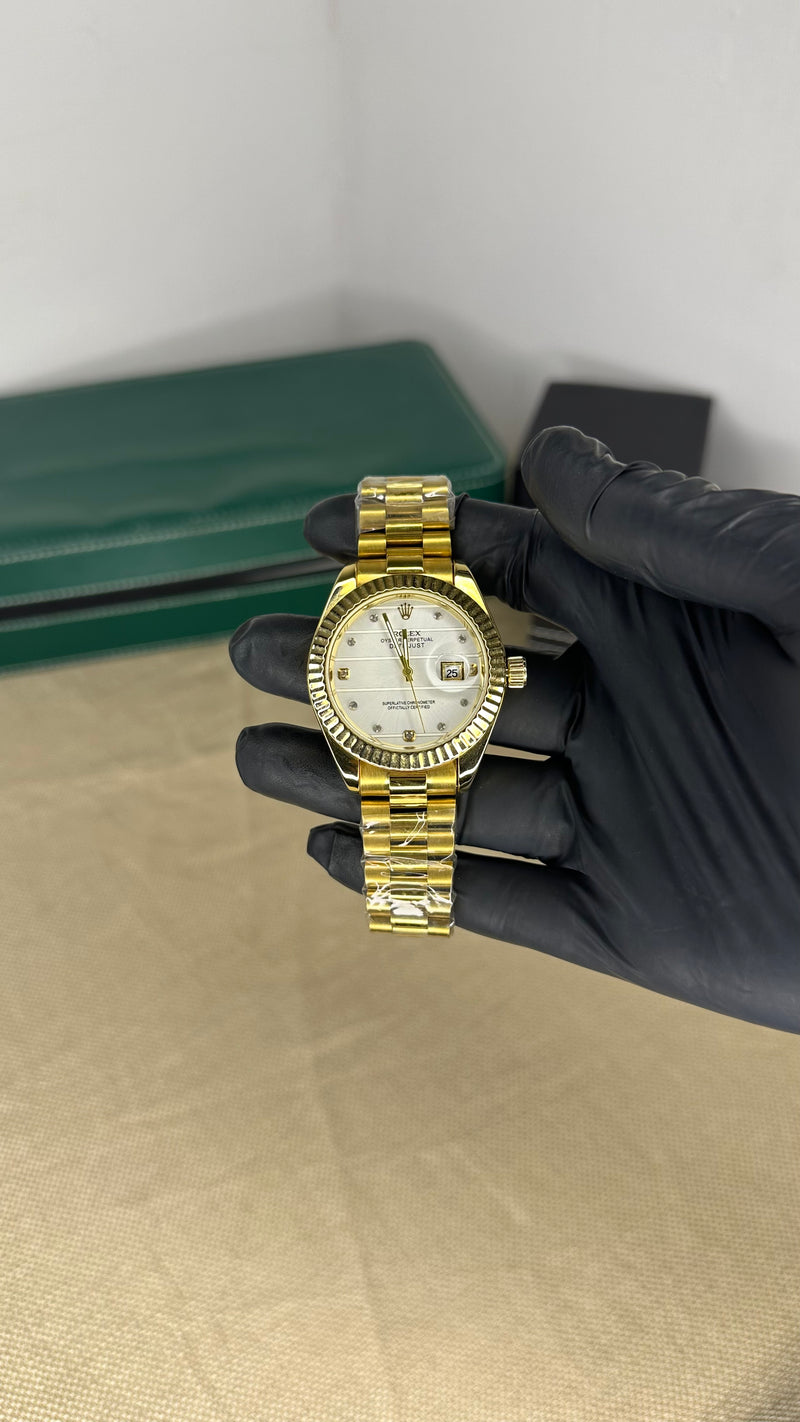 ROLEX  PRESIDENCIAL GOLD AND WHITE