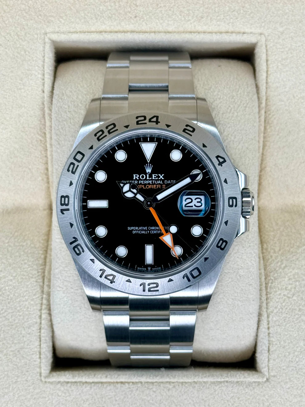 ROLEX EXPLORER II SILVER AND BLACK FULL SET AAA+