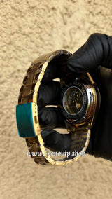 ROLEX SKELETON GOLD AND GOLD