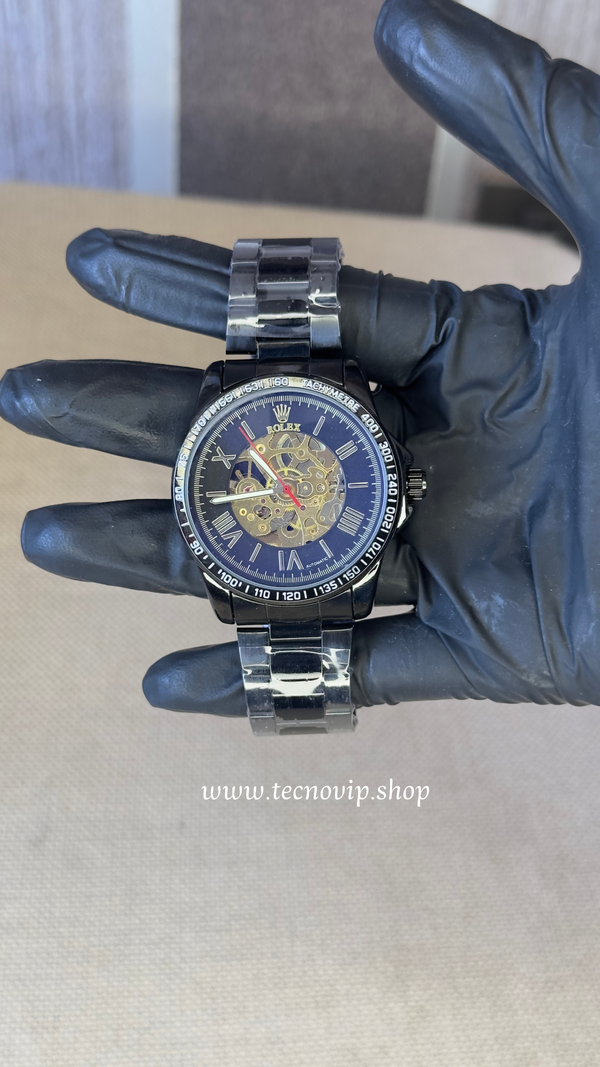 ROLEX SKELETON BLACK(AUTOMATICO)