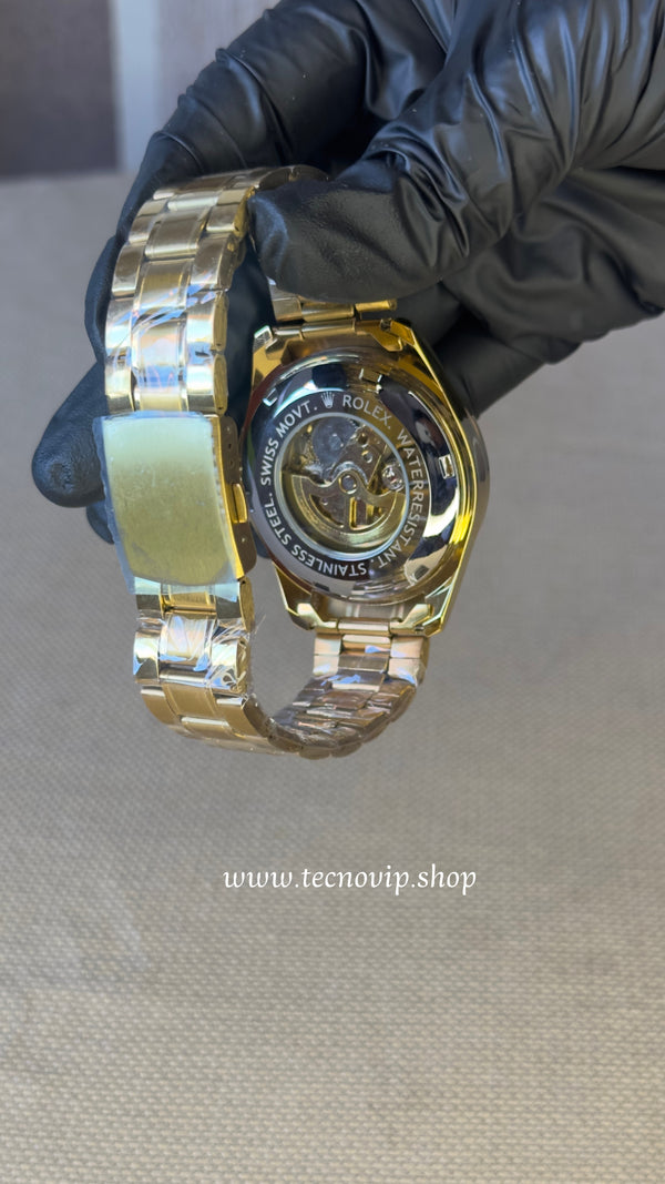 ROLEX SKELETON GOLD AND BLACK(AUTOMATICO)