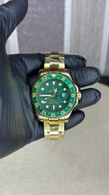 ROLEX SUBMARINER GOLD AND GREEN