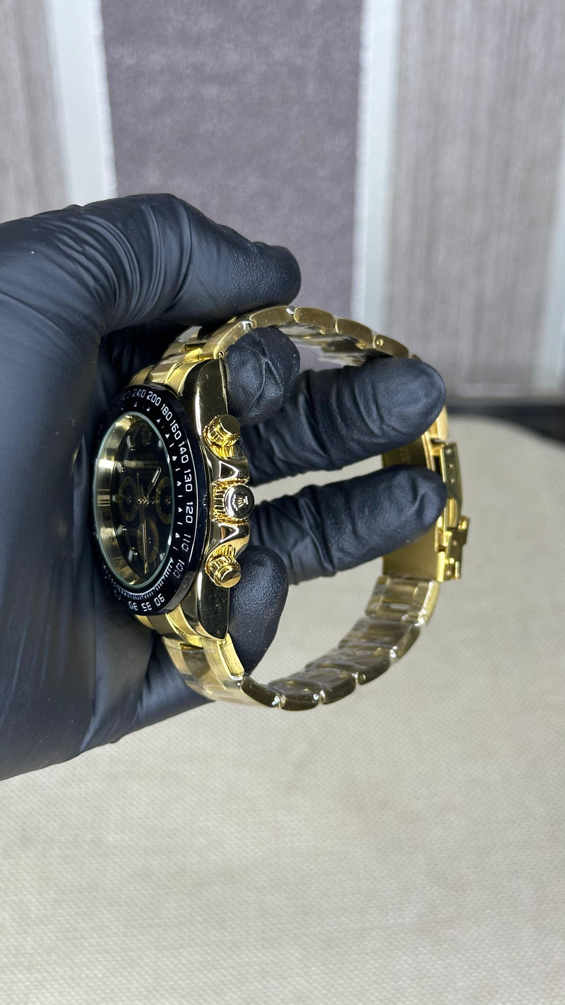 ROLEX DAYTONA GOLD AND BLACK