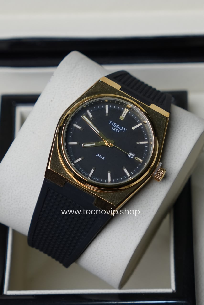 TISSOT PRX Gold AND BLACK  SILICONA SEMIAUTOMÁTICO