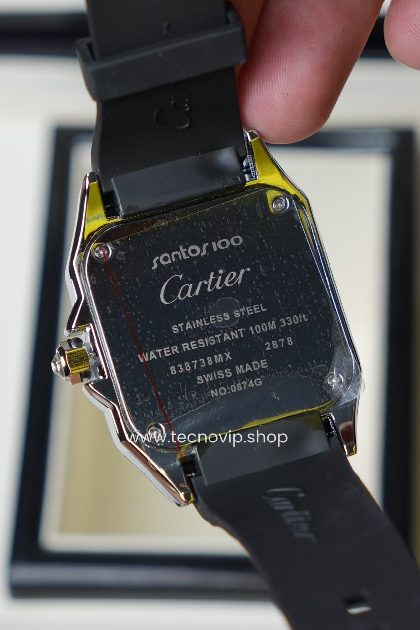 CARTIER SANTOS 100 WHITE  SILVER