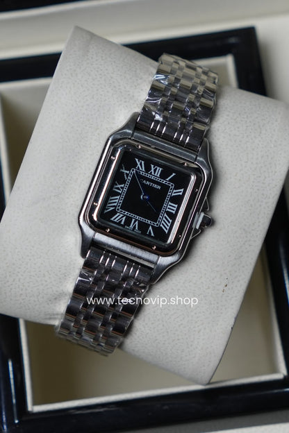 CARTIER SILVER AND BLACK 26 mm (MUJER)