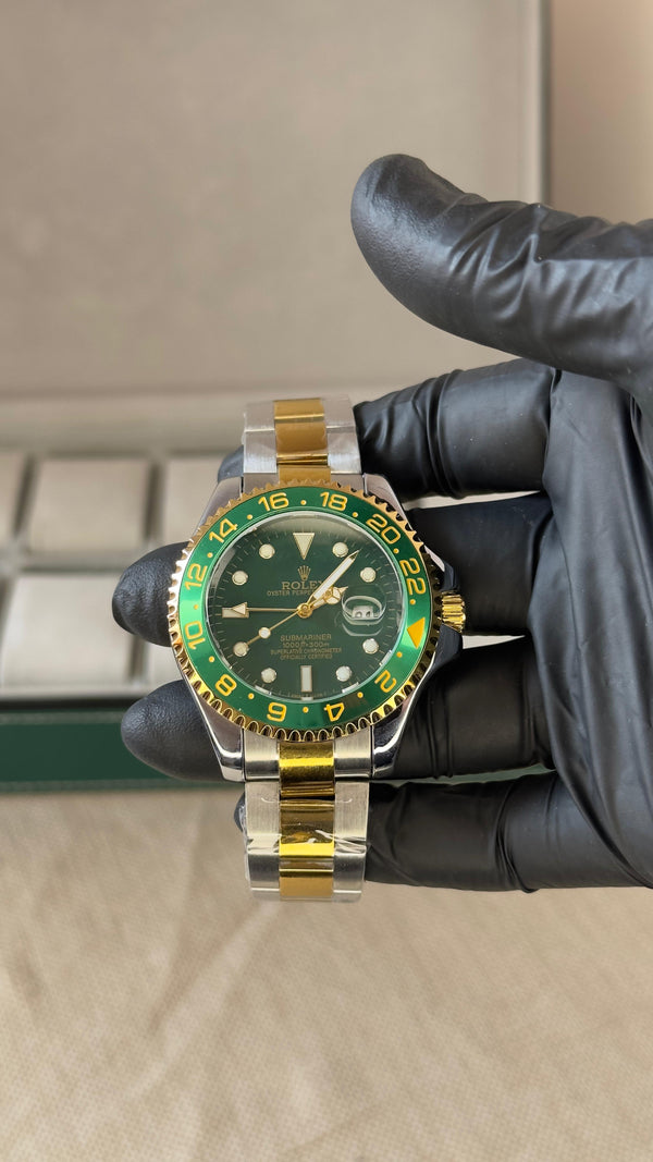 ROLEX SUBMARINER GREEN AND GOLD PREMIUM