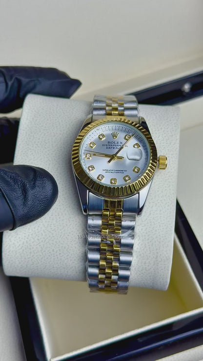 ROLEX PRESIDENCIAL WHITE COMBINADO (MUJER)