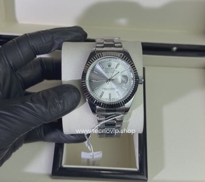ROLEX DATEJUST SILVER AND WHITE SEMIAUTOMÁTICO