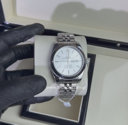 ROLEX SUBMARINER DAYDATE SILVER AND WHITE