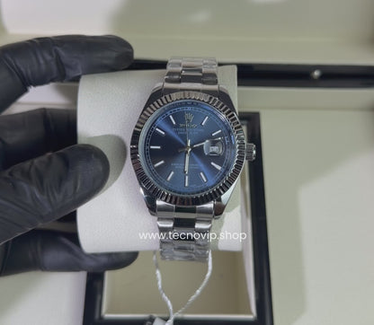 ROLEX DATEJUST SILVRR AND BLUE  SEMIAUTOMÁTICO