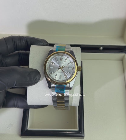 ROLEX OYTERPERPETUAL WHITE COMBINED SEMIAUTOMÁTICO