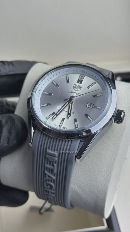 TAG CARRERA SILVER SILICONA