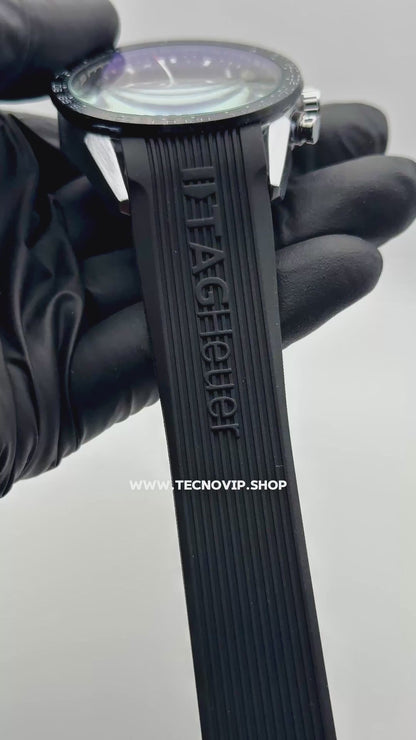 TAG CARRERA 1 BLACK(SILICONA)