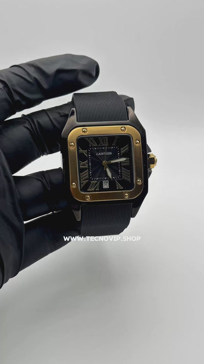 CARTIER SANTOS BLACK GOLD