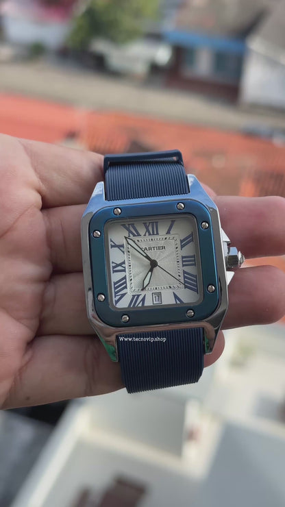 CARTIER SANTOS BLUE WHITE
