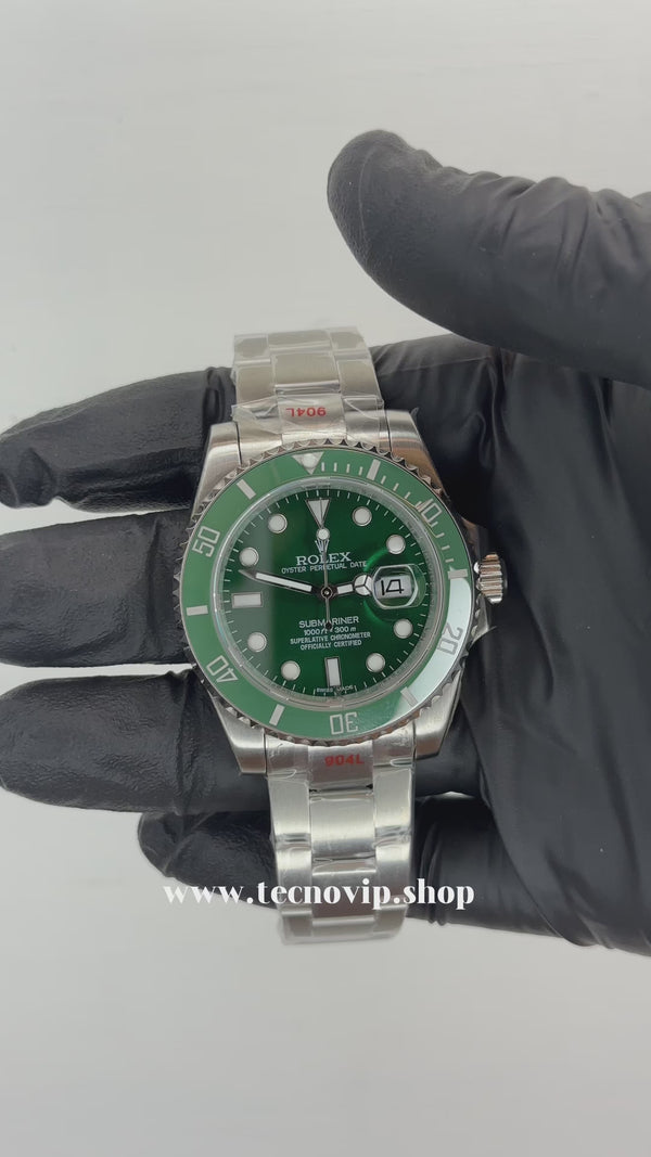 ROLEX SUBMARINER SILVER AND GREEN AAA