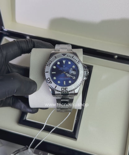 ROLEX YACH-MASTER SILVER AND BLUE SEMIAUTOMÁTICO