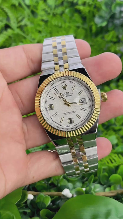 ROLEX LAND DWELLER WHITE COMBINADO