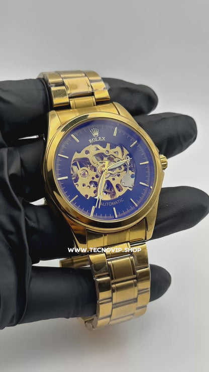 ROLEX SKELETON GOLD AND BLACK(AUTOMATICO)