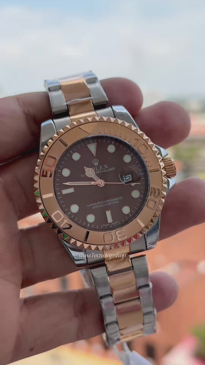 ROLEX YACH-MASTER CHOCOLATE COMBINADO SEMIAUTOMÁTICO