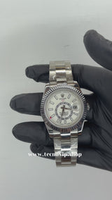 ROLEX SKY-DWELLER  SILVER AND WHITE AAA