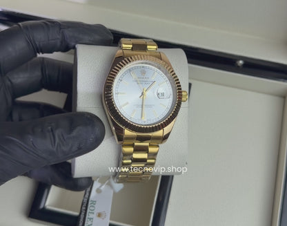ROLEX DATEJUST GOLD AND WHITE SEMIAUTOMÁTICO