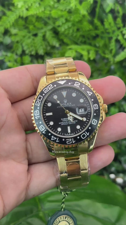 ROLEX GMT-MASTER GOLD AND BLACK