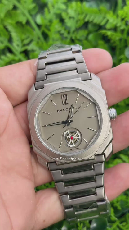 BVLGARI SILVER TURBILLON