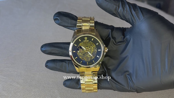 ROLEX SKELETON GOLD AND BLACK(AUTOMATICO)