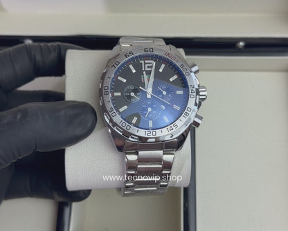 TAG Heuer Formula 1 Chronograph Indy 500 Silver and Black