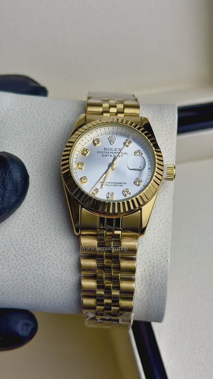ROLEX PRESIDENCIAL GOLD AND WHITE  (MUJER)