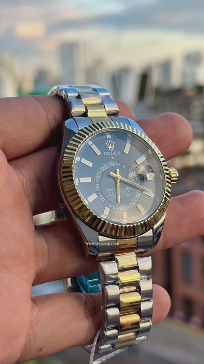 ROLEX SKY DWELLER BLACK COMBINED