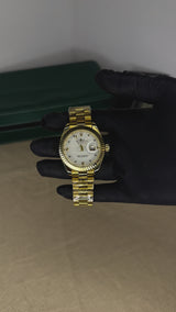 ROLEX  PRESIDENCIAL GOLD AND WHITE