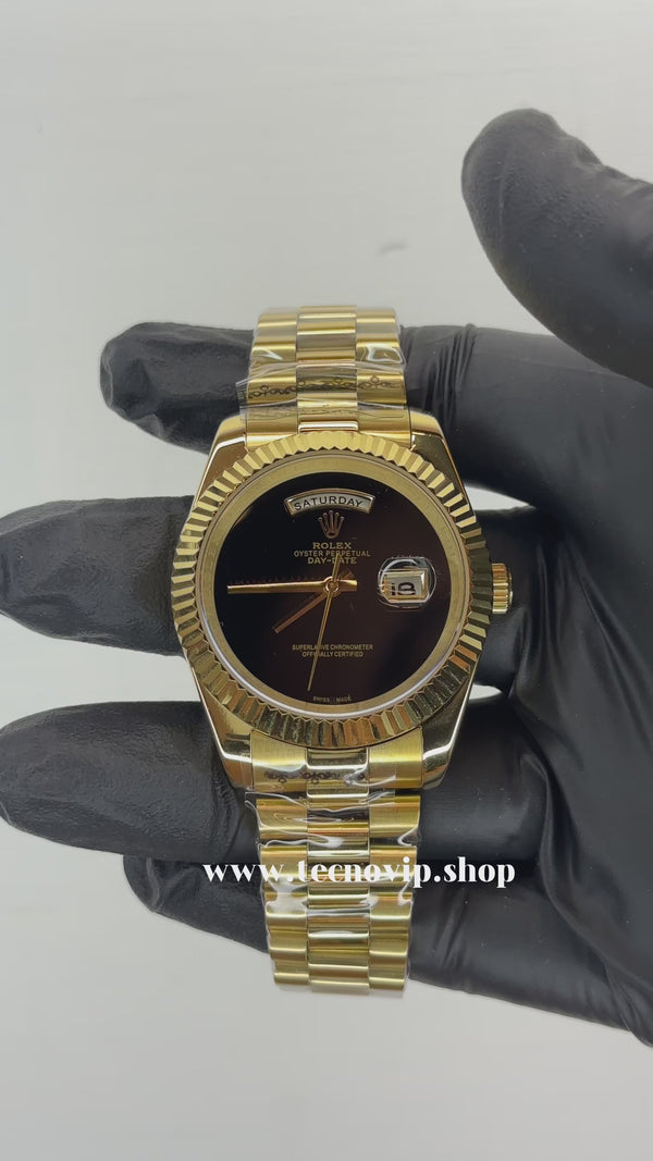 ROLEX DAY DATE GOLD AND BLACK AAA