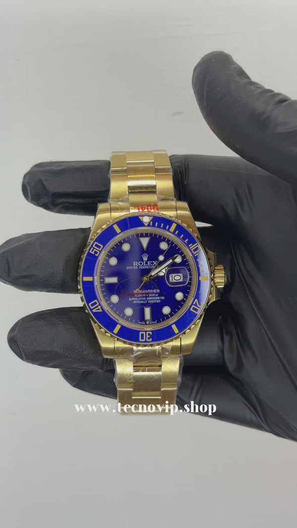 ROLEX SUBMARINER GOLD AND BLUE AAA