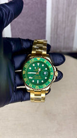 ROLEX SUBMARINER GOLD AND GREEN