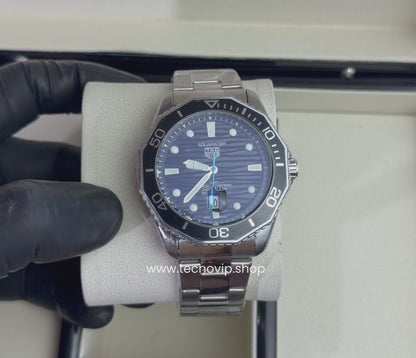 TAG Heuer Aquaracer Professional 300 Date Silver and Black Semiautomático