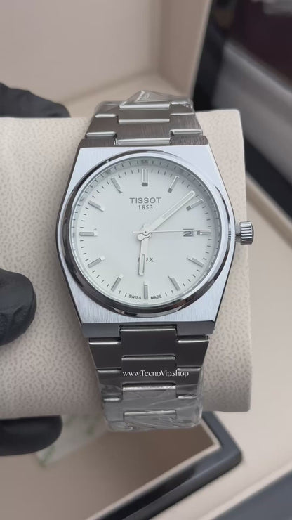 TISSOT PRX SILVER AND WHITE SEMIAUTOMÁTICO