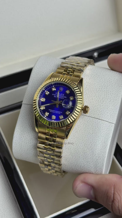 ROLEX PRESIDENCIAL GOLD AND BLUE   (MUJER)