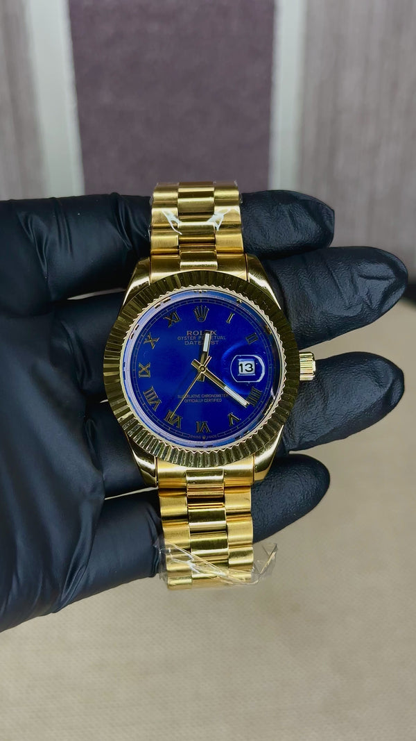 ROLEX PRESIDENCIAL GOLD AND BLUE